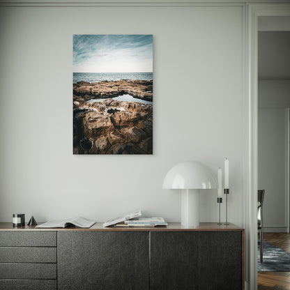 Australian Coastal Seascape Ocean Rockpool 40x60cm Metal Print Ready to Hang