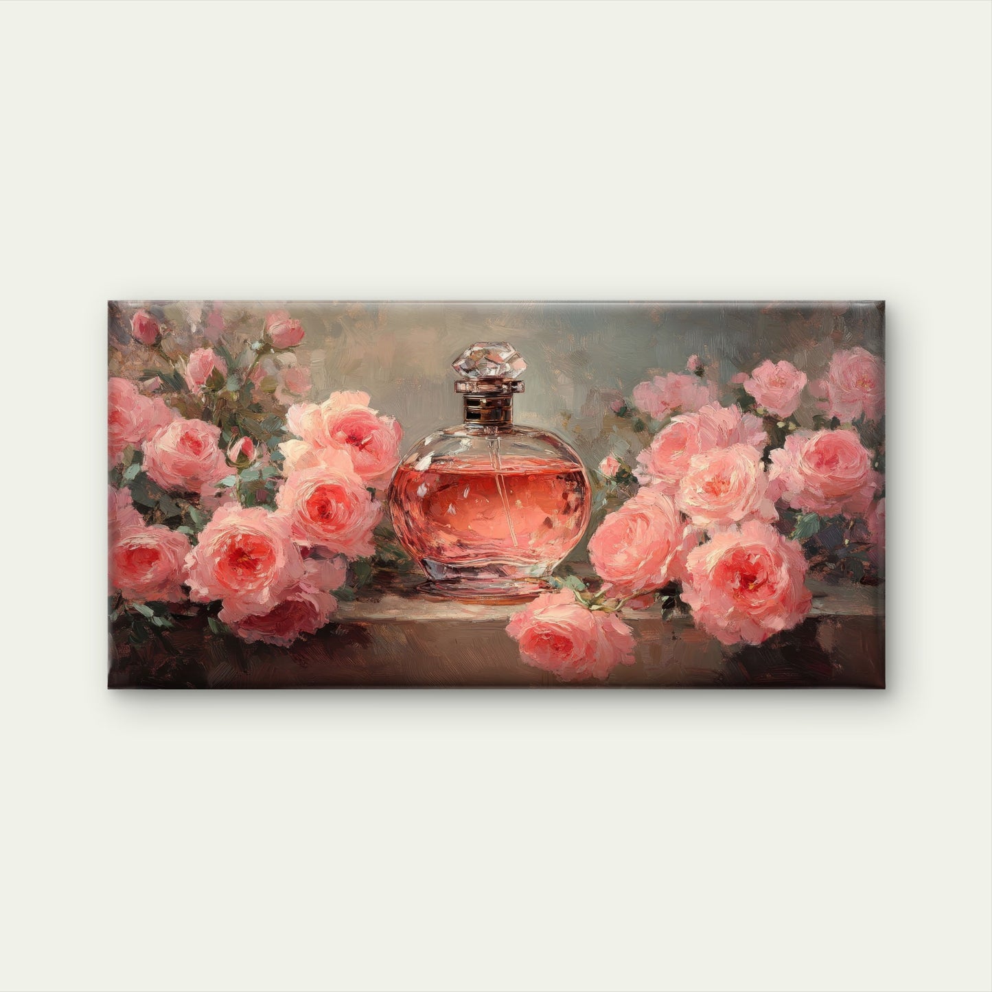 A Scent Of Roses Wall Art Canvas Office Home Room Framed 120x60cm