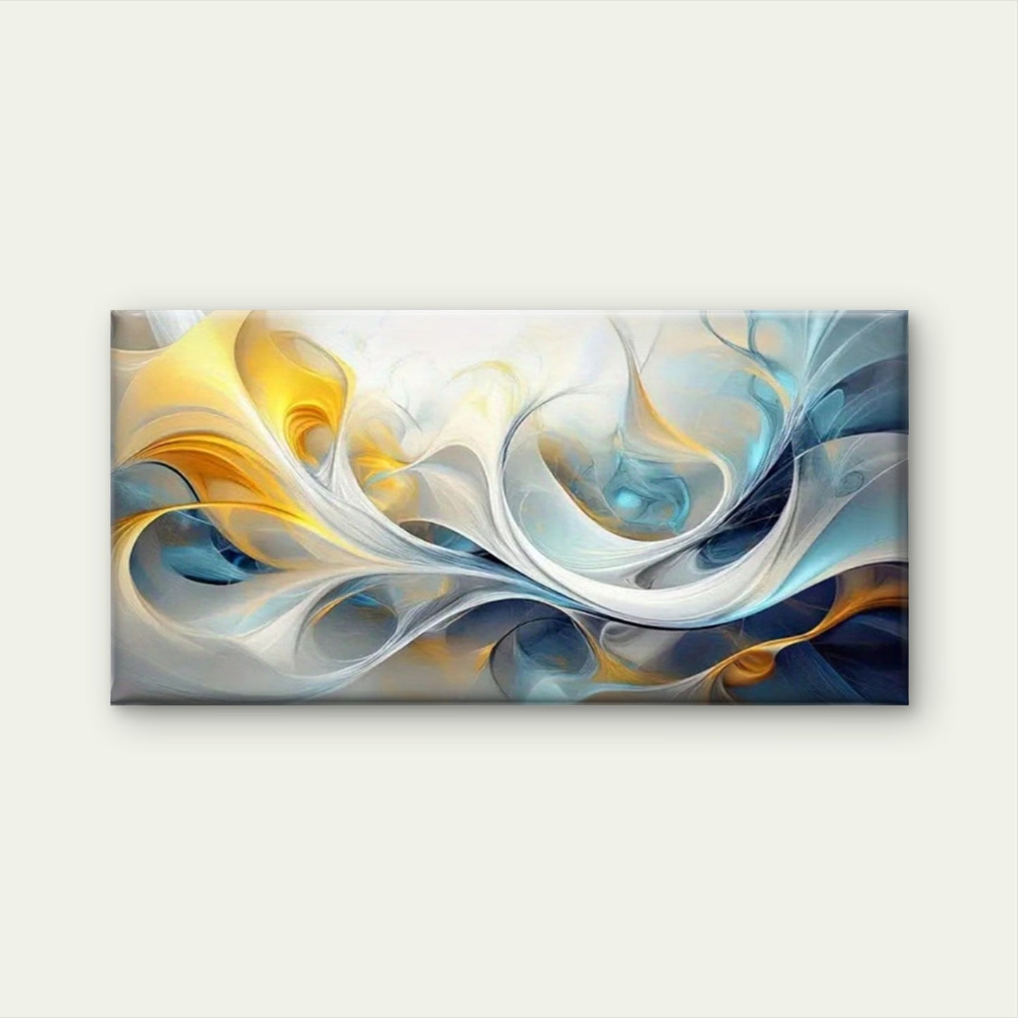Abstract Flowing Colors Wall Art Canvas Office Home Room Framed 120x60cm