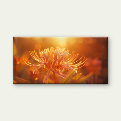 Golden Hour Spider Lily Wall Art Canvas Office Home Room Framed 120x60cm
