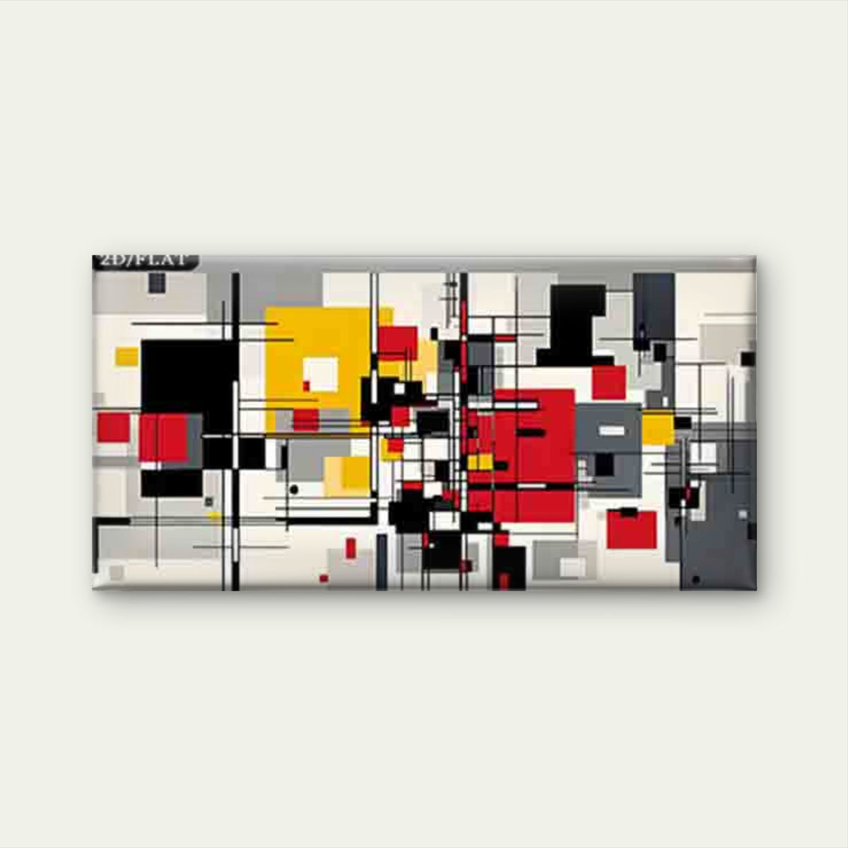Abstract Geometric Pattern Wall Art Canvas Office Home Room Framed 120x60cm