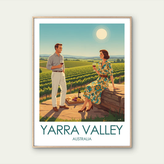 Yarra Valley, Victoria, Australia Home Decor Premium Quality Vintage Travel Poster Print Choose Your Sizes