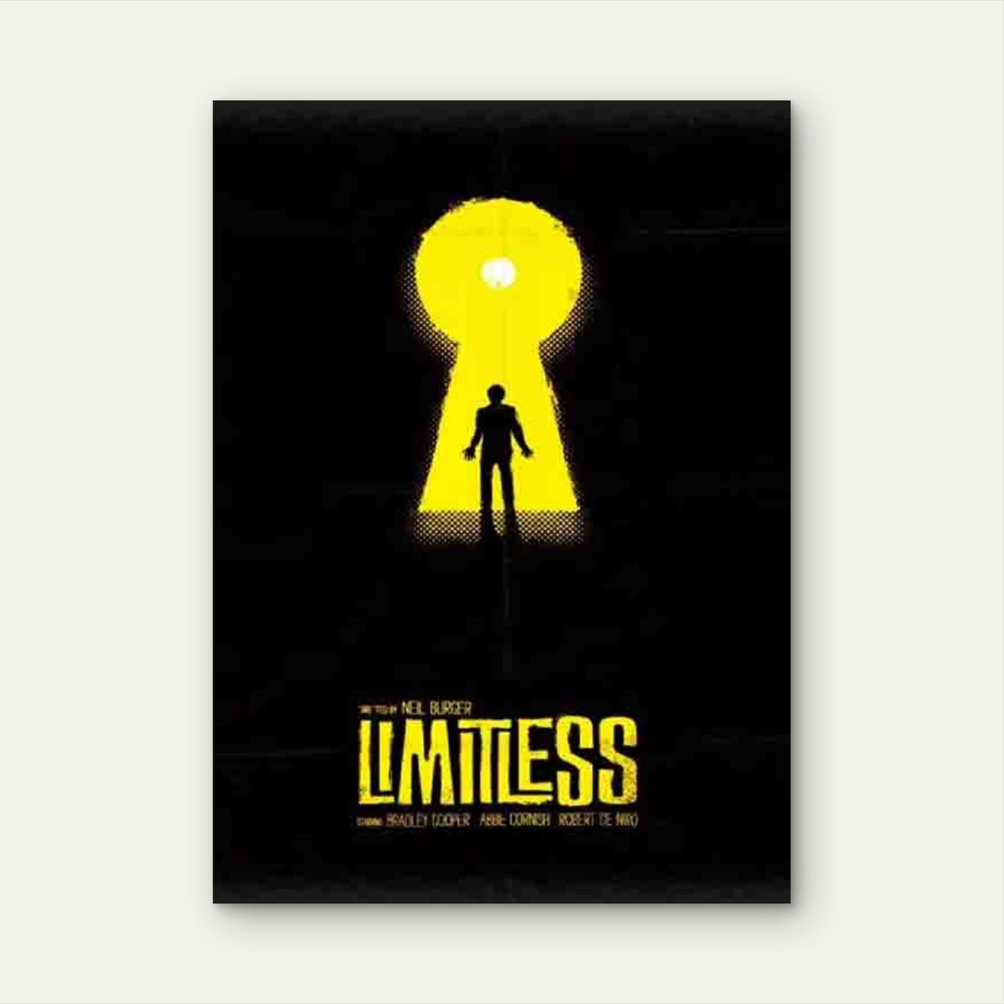 Limitless Keyhole Silhouette Metal Print Ready to Hang