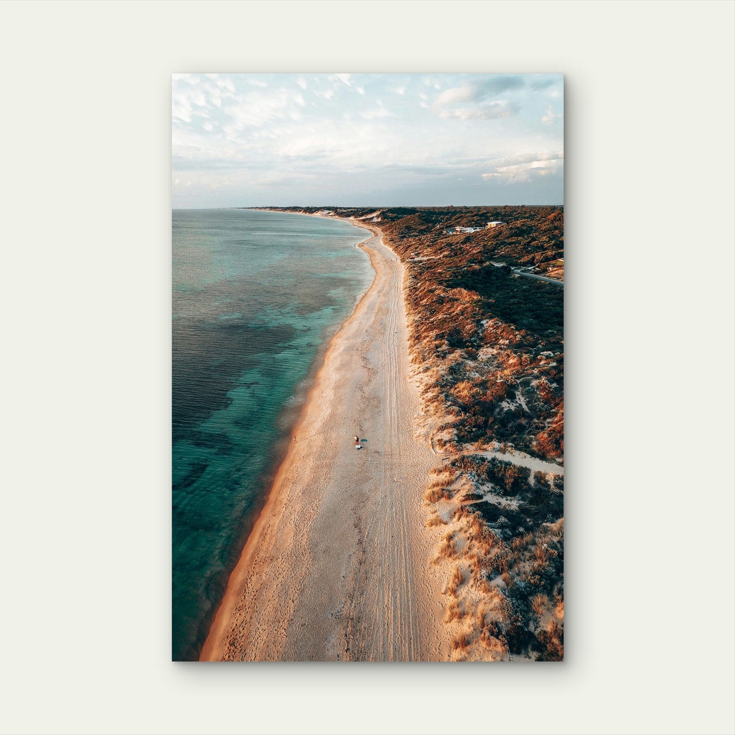 Margaret River Coastal Aerial Dune Australia 40x60cm Metal Print Ready to Hang