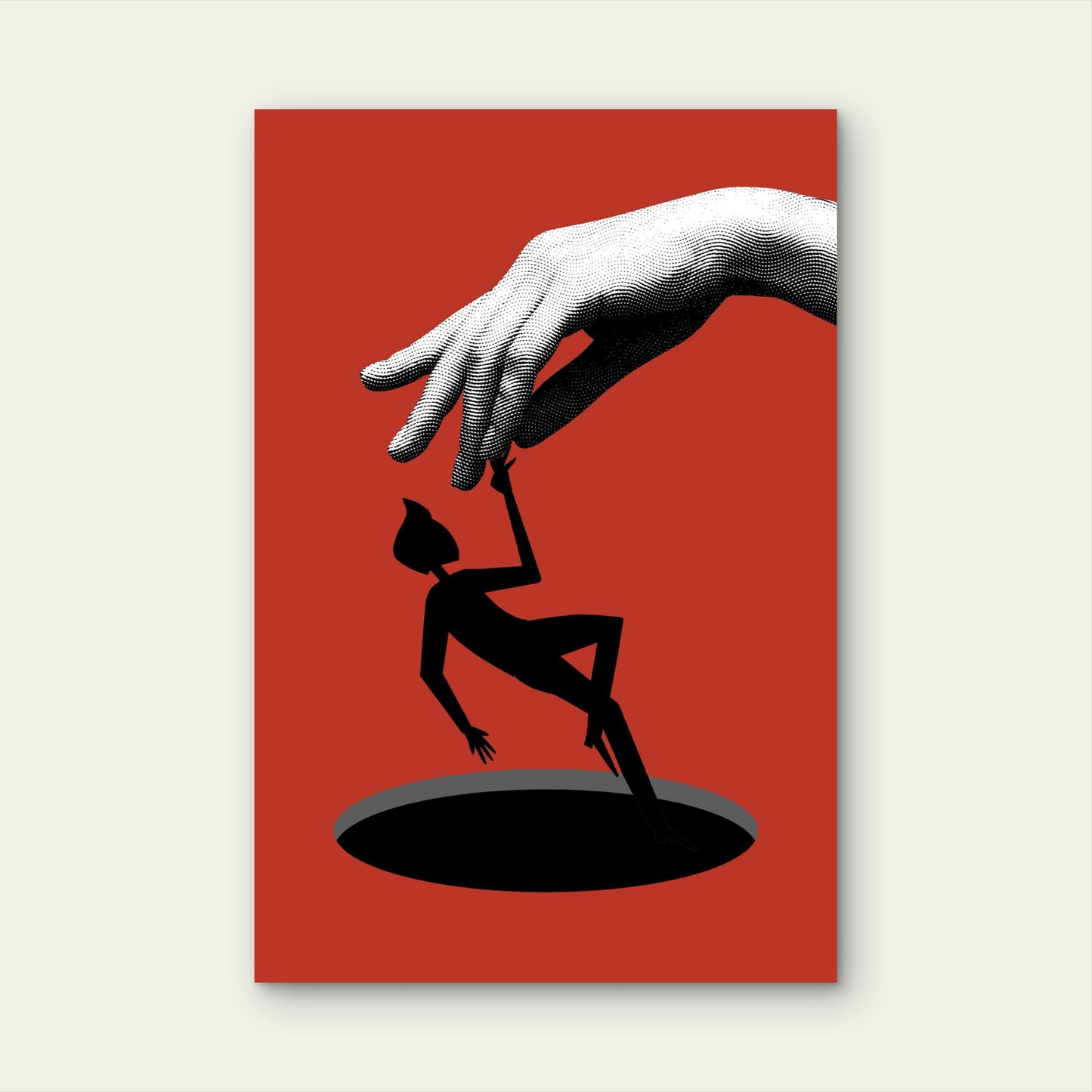 Scarlet Control Metal Print Ready to Hang