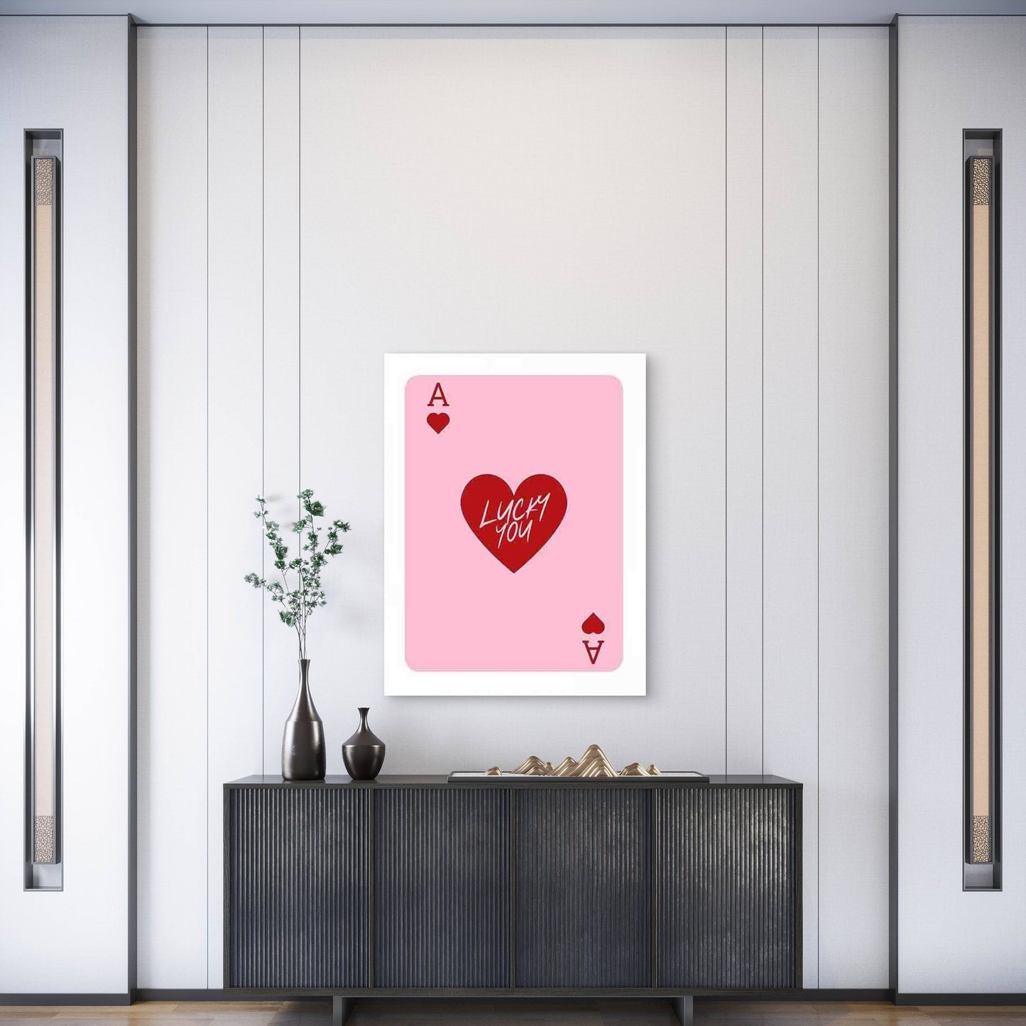 Stylish Vintage Ace Card Metal Print Ready to Hang - Bella Home Decor