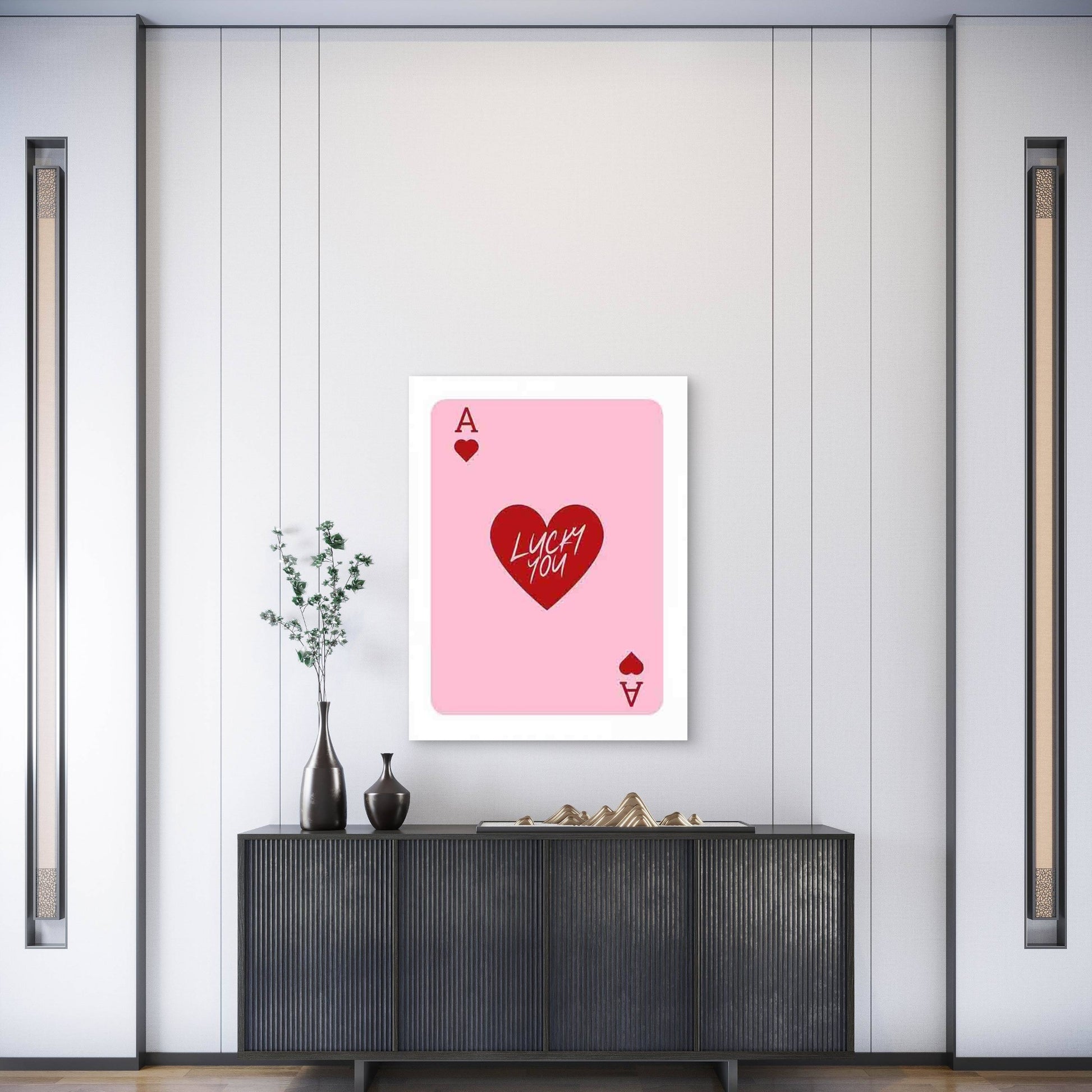 Stylish Vintage Ace Card Metal Print Ready to Hang - Bella Home Decor