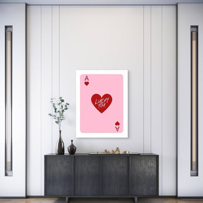 Stylish Vintage Ace Card Metal Print Ready to Hang - Bella Home Decor