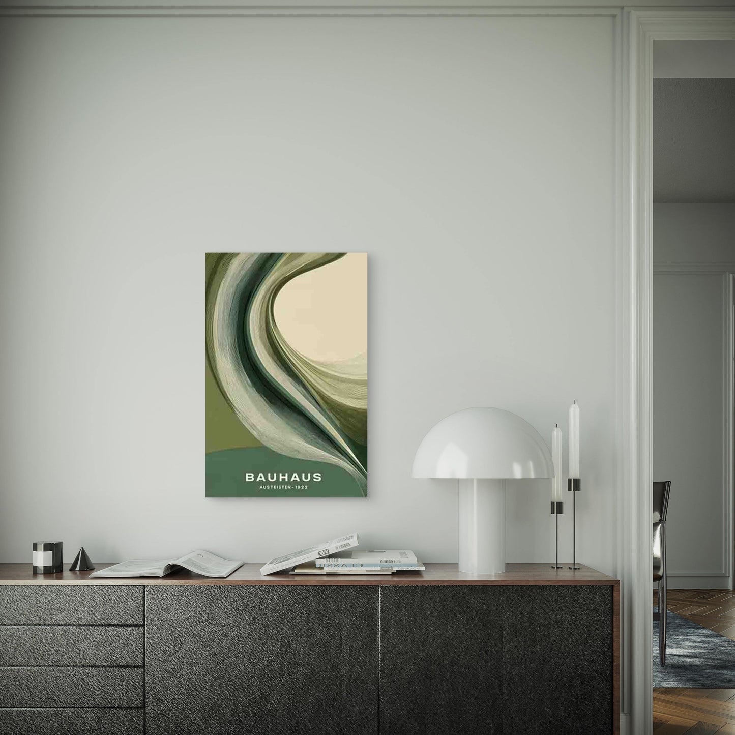 Abstract Waveforms Metal Print Ready to Hang - Bella Home Decor