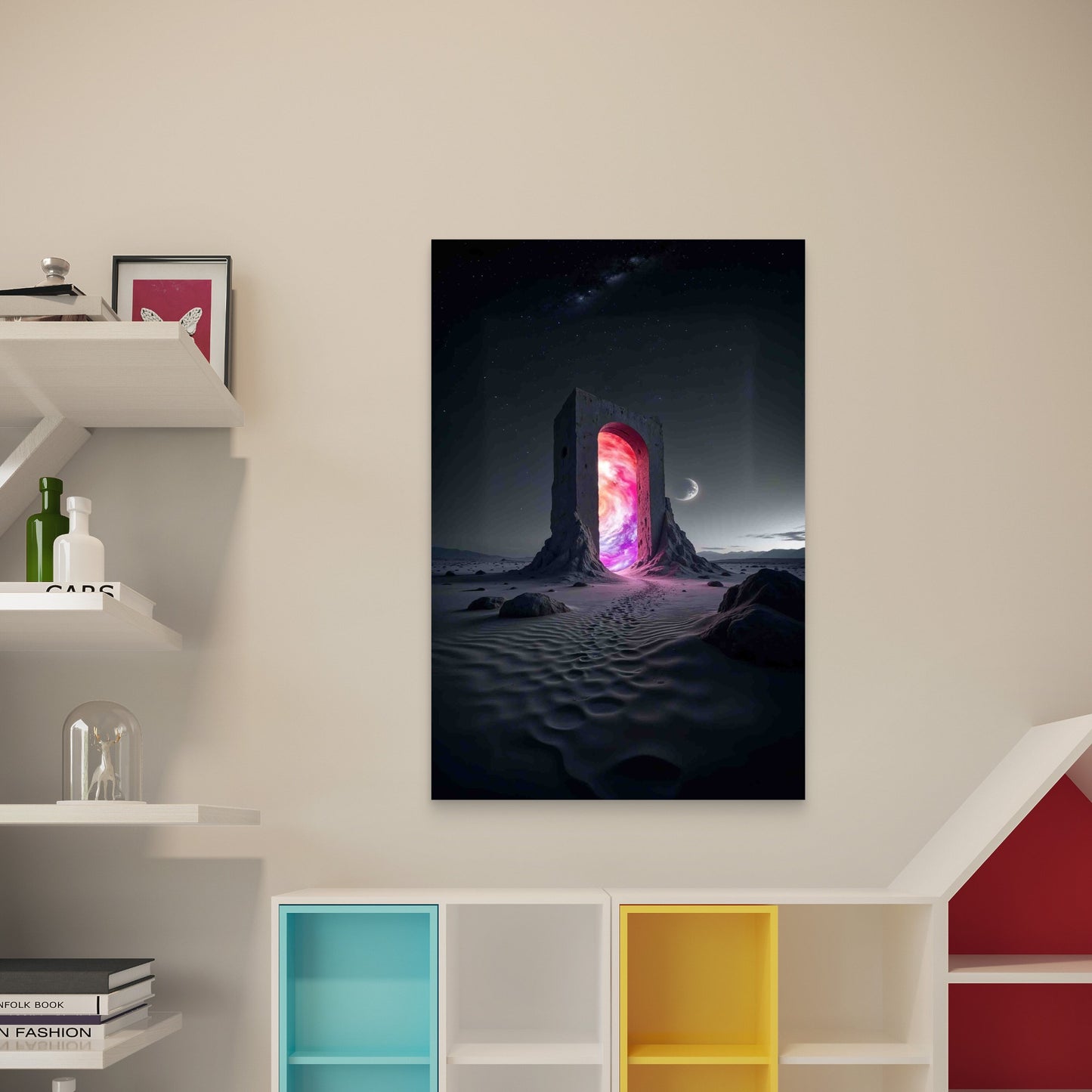 Surreal Dream Scenario 60x90cm Metal Print Ready to Hang - Bella Home Decor