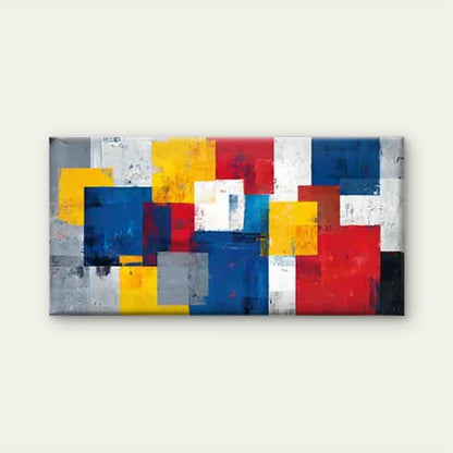 Colorful Geometric Abstract Wall Art Canvas Office Home Room Framed 120x60cm - Bella Home Decor