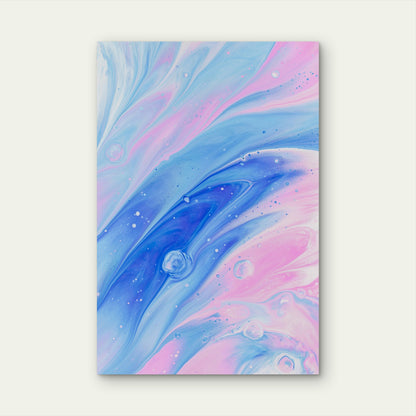 Abstract Image Featuring A Fluid Art 60x90cm Metal Print Ready to Hang