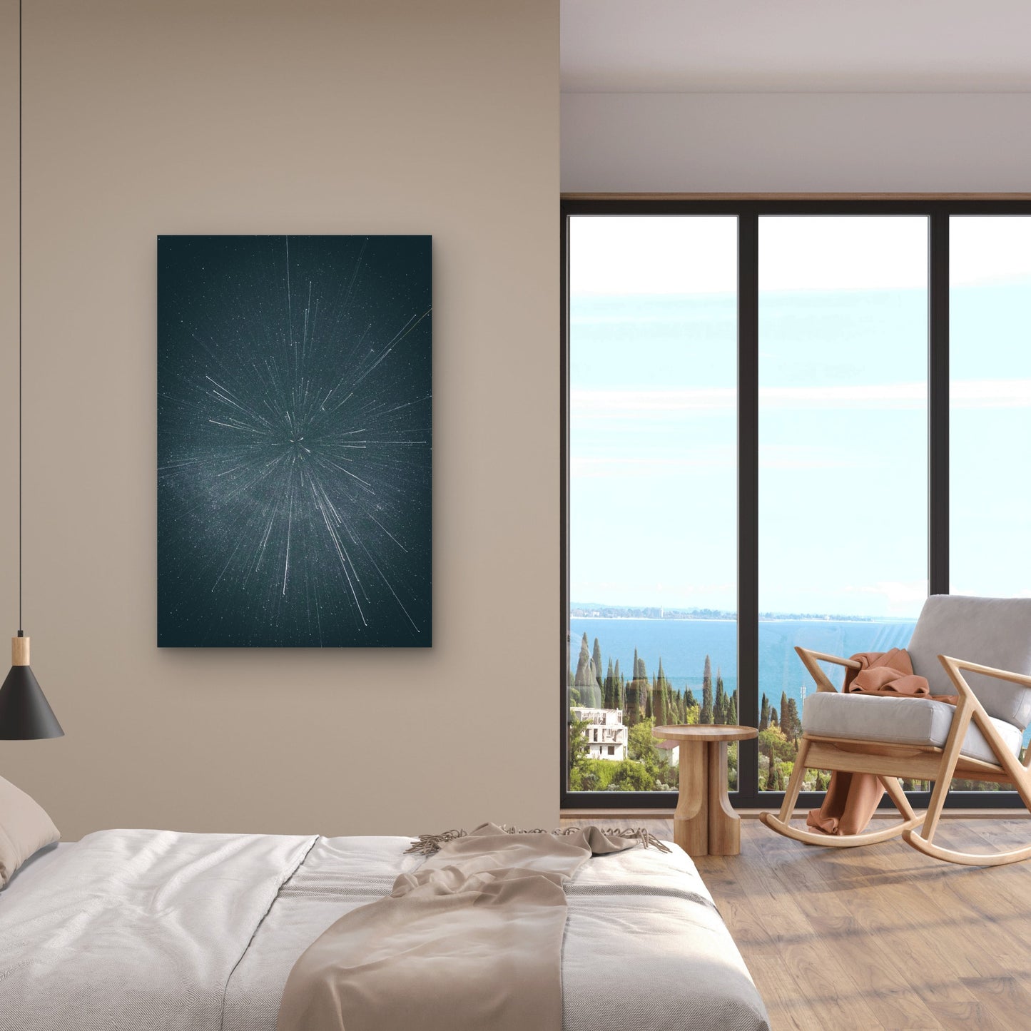 Abstract Representation Of Outer Space 40x60cm Metal Print Ready to Hang