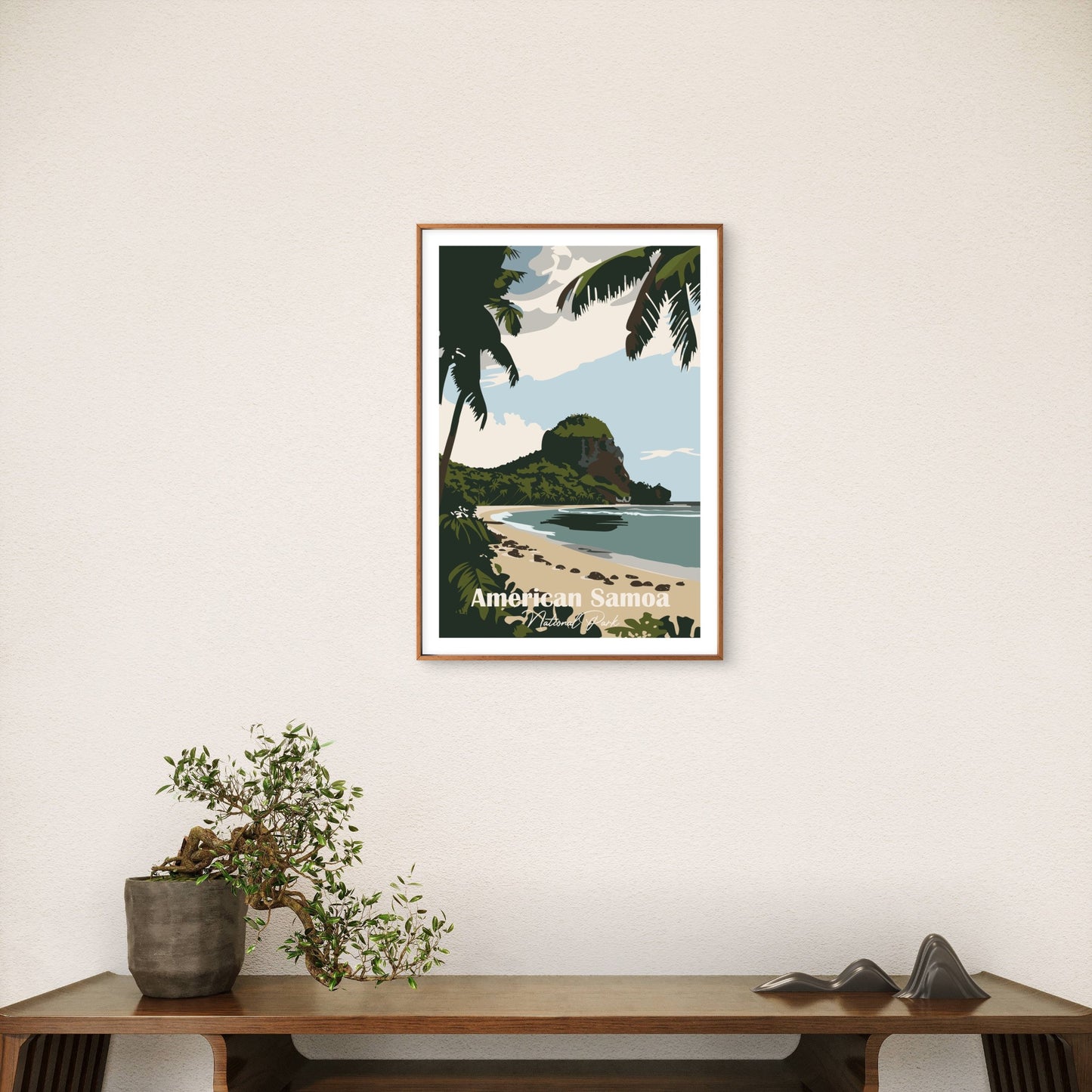 American Samoa National Park Pago Pago US Travel Poster Print Wall Art