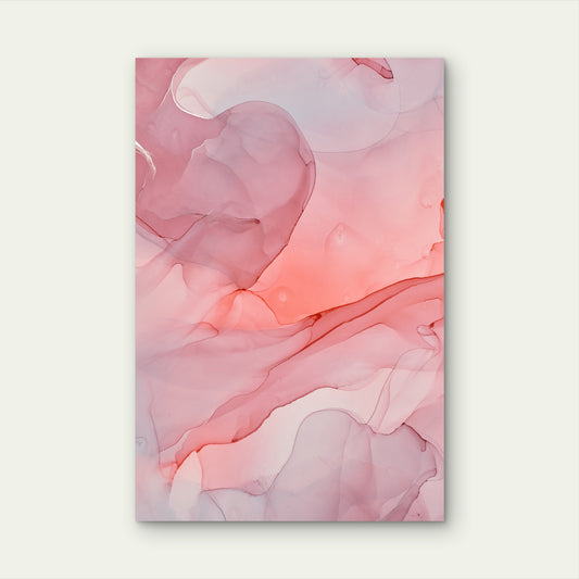 Pink Fiery Orange Purple Magenta Splash Wall 40x60cm Metal Print Ready to Hang