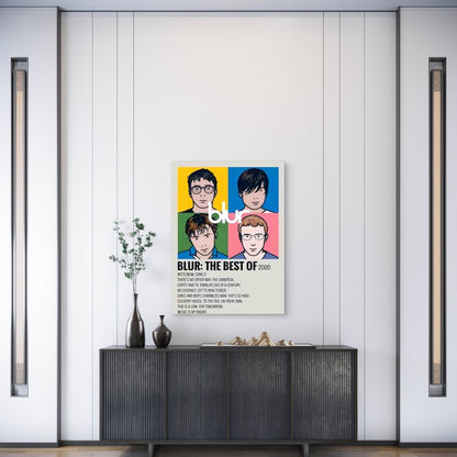 Blur 'The Best of 2000' Graphic Album Metal Print Ready to Hang - Bella Home Decor