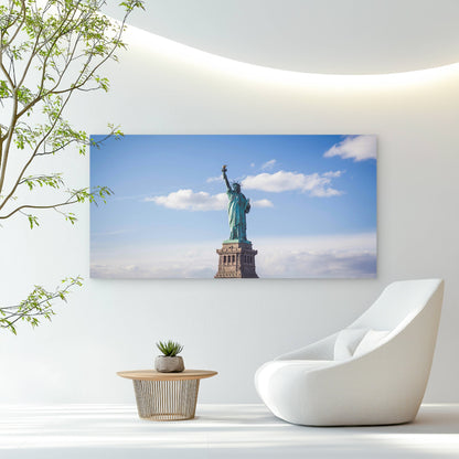 Statue Of Liberty New York City Wall Art Canvas Office Home Room Framed 120x60cm