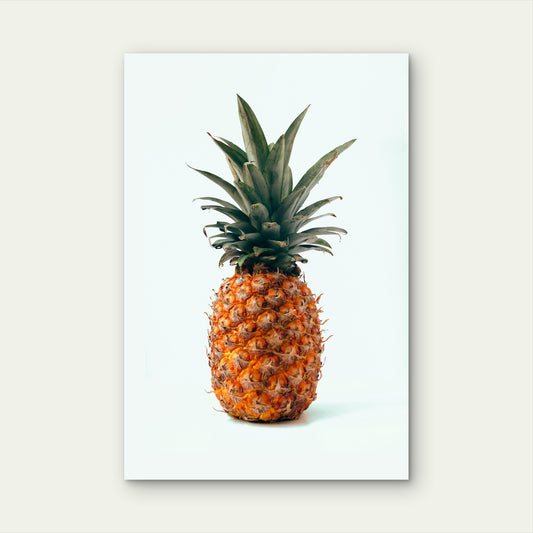 Delicious Ripe Pineapple 60x90cm Metal Print Ready to Hang