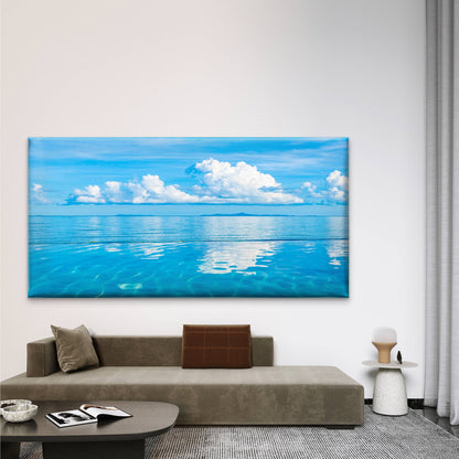 Beautiful Sea Ocean Cloud Wall Art Canvas Office Home Room Framed 120x60cm