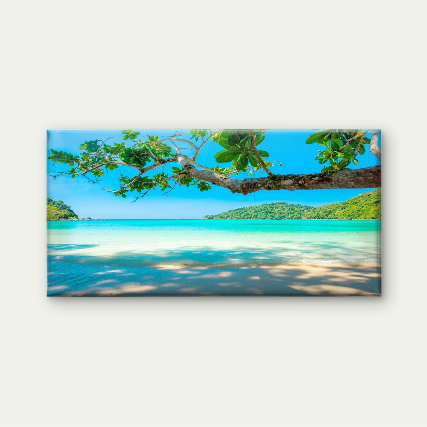 Exotic Island Vacation Thailand Wall Art Canvas Office Home Room Framed 120x60cm