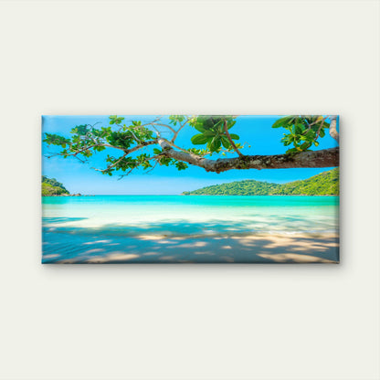 Exotic Island Vacation Thailand Wall Art Canvas Office Home Room Framed 120x60cm