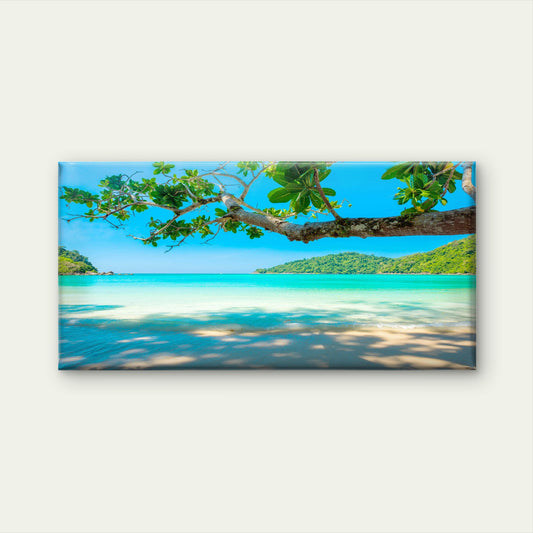 Exotic Island Vacation Thailand Wall Art Canvas Office Home Room Framed 120x60cm