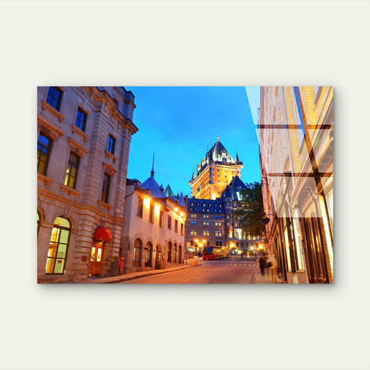 Chateau Frontenac Old Quebec City Acrylic Glass Printing Wall Art Australian Made