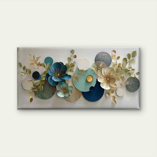 Abstract Minimalist Florals Wall Art Canvas Office Home Room Framed 120x60cm