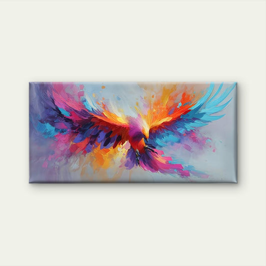 Featuring Colorful Wings Wall Art Canvas Office Home Room Framed 120x60cm