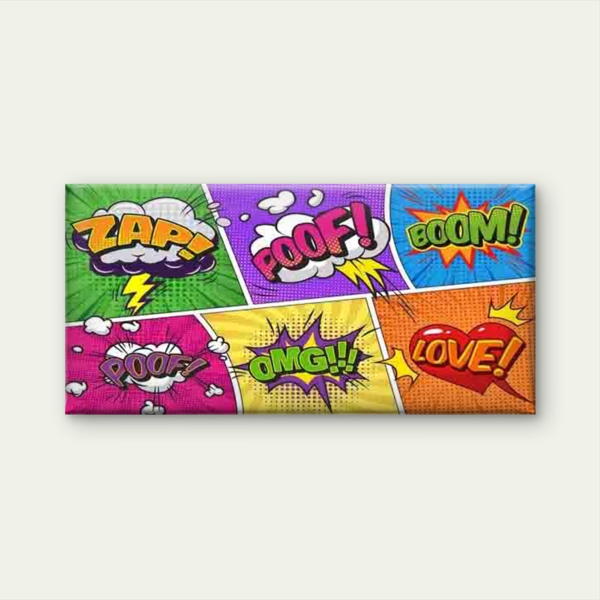Featuring Pop Art Comic Book Wall Art Canvas Office Home Room Framed 120x60cm - Bella Home Decor