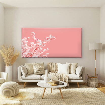 Cherry Blossom Branches Wall Art Canvas Office Home Room Framed 120x60cm