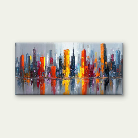 Vibrant Colors Abstract Wall Art Canvas Office Home Room Framed 120x60cm