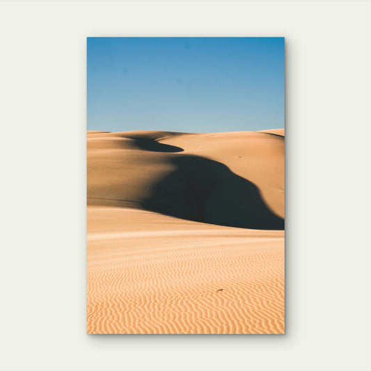 Desert during daytime Silas Baisch 40x60cm Metal Print Ready to Hang