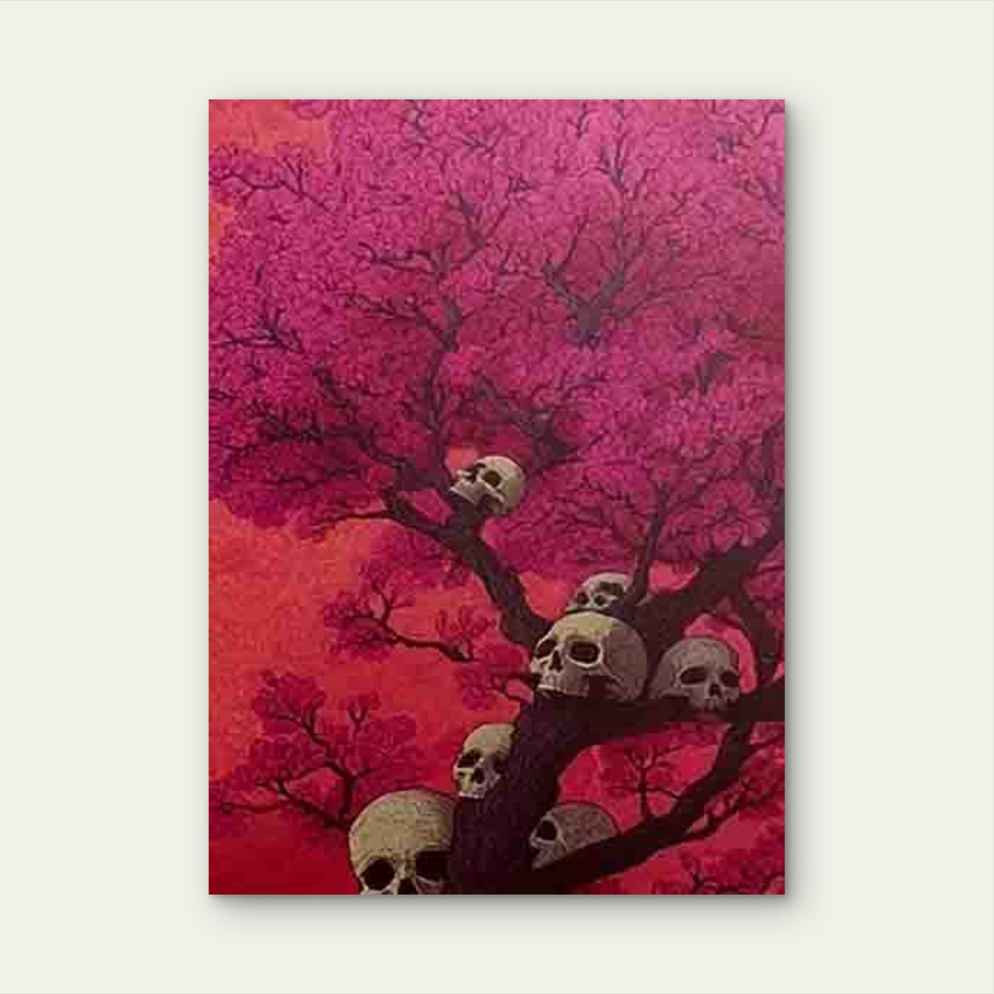 Modern Gothic Tree of Souls 60x90cm Metal Print Ready to Hang - Bella Home Decor