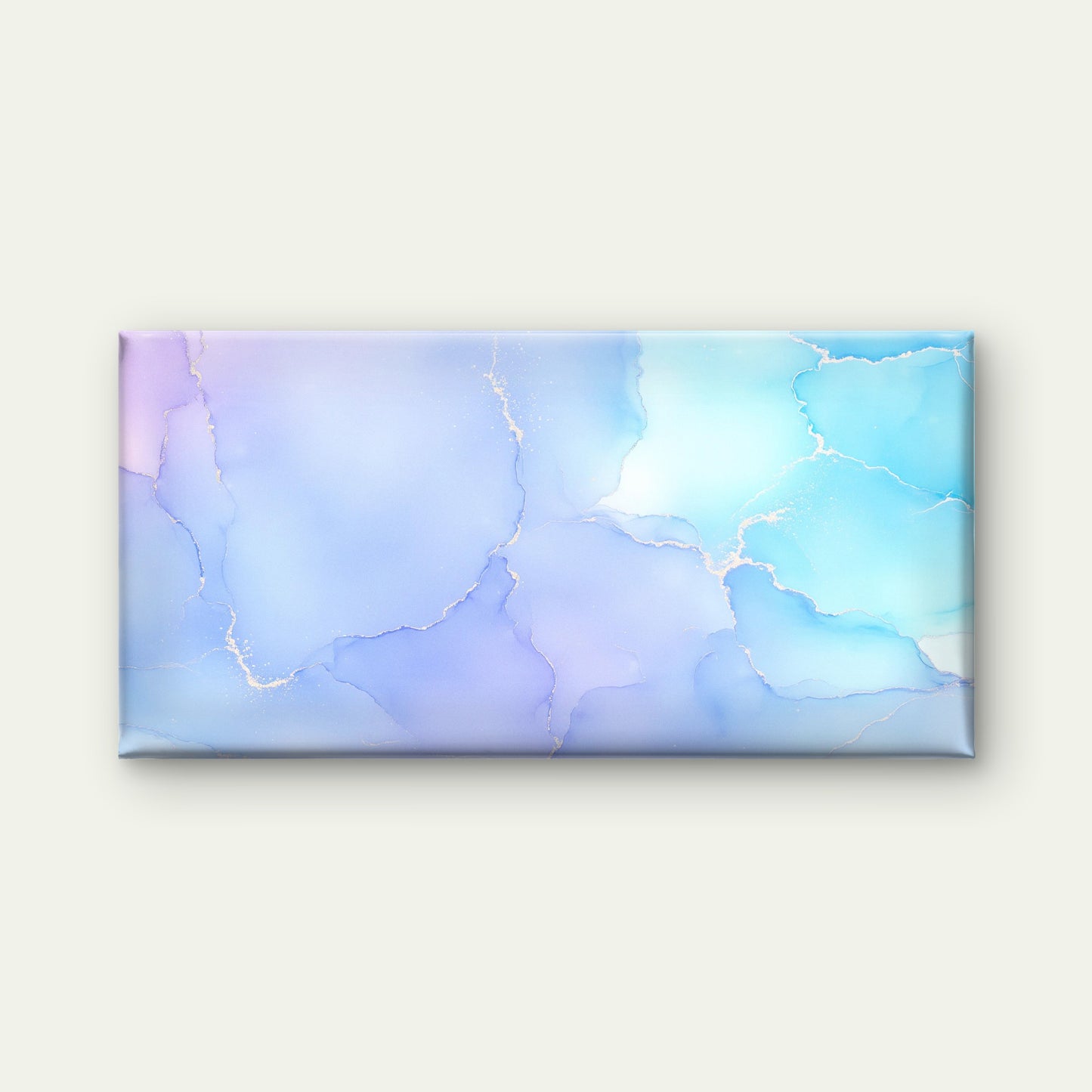 Lavender Tides Gilded Ripples Wall Art Canvas Office Home Room Framed 120x60cm - Bella Home Decor