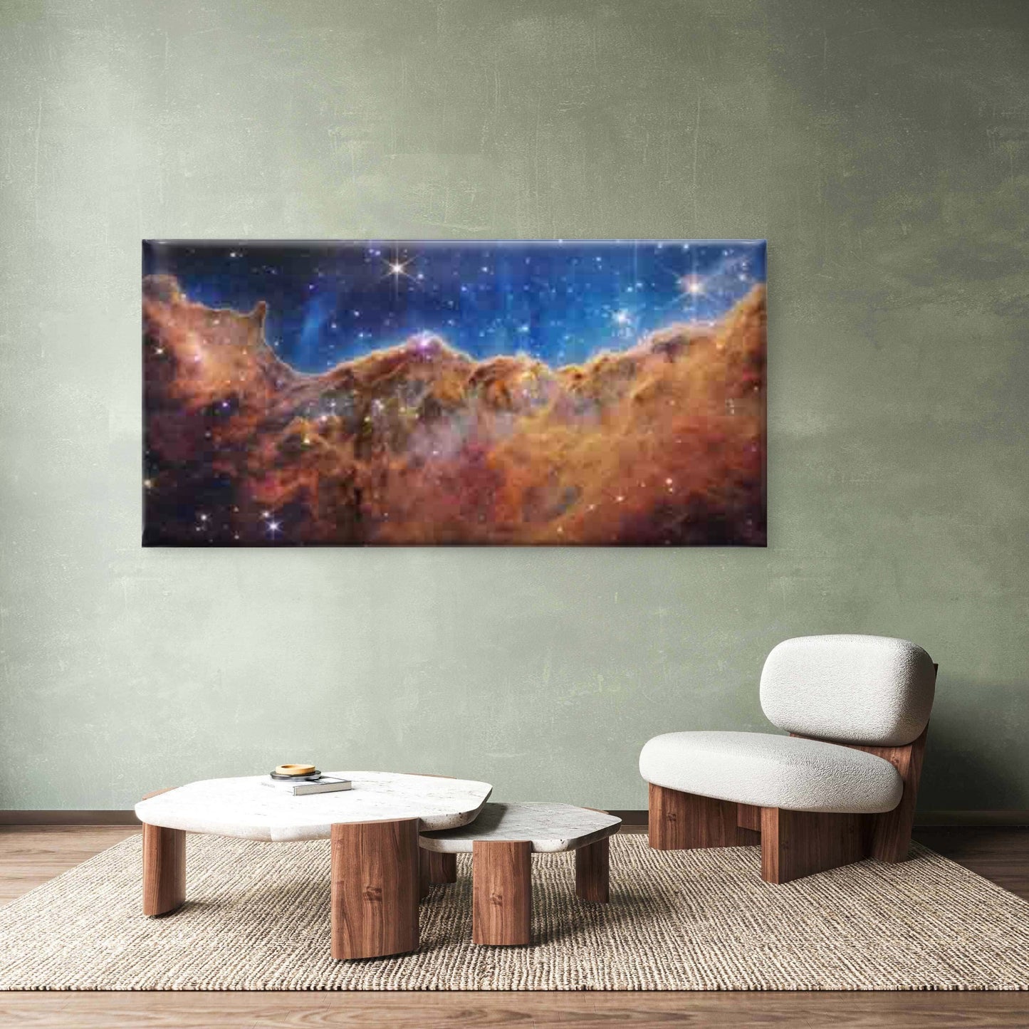 Cosmic Nebula And Starry Sky Wall Art Canvas Office Home Room Framed 120x60cm