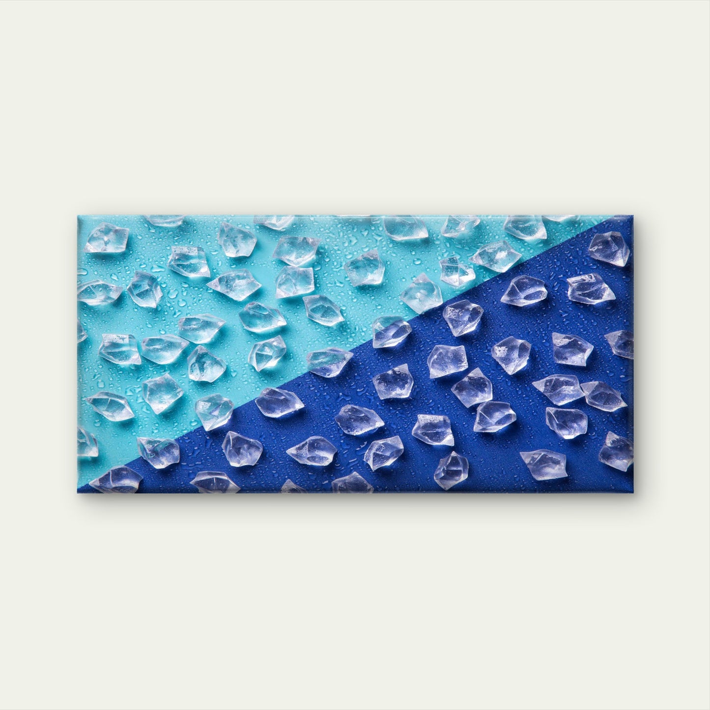 Abstract Crystal Texture Wall Art Canvas Office Home Room Framed 120x60cm