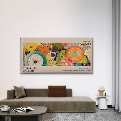 Abstract Floral Botanical Wall Art Canvas Office Home Room Framed 120x60cm