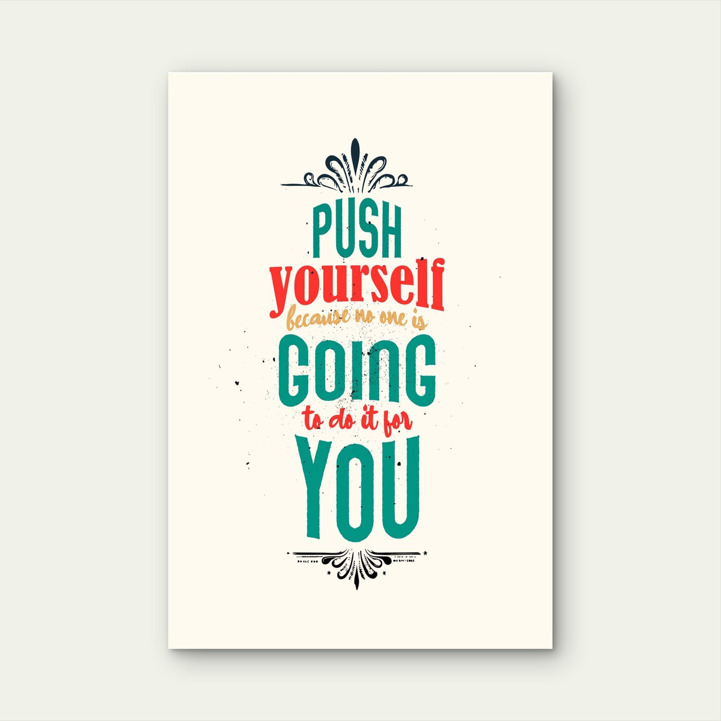 Success Goal Mindset Quote Room 5mm thick Plastic Poster Ready to Hang 90x60cm