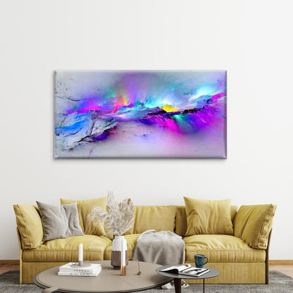 Abstract Nature Flowing Lines Wall Art Canvas Office Home Room Framed 120x60cm