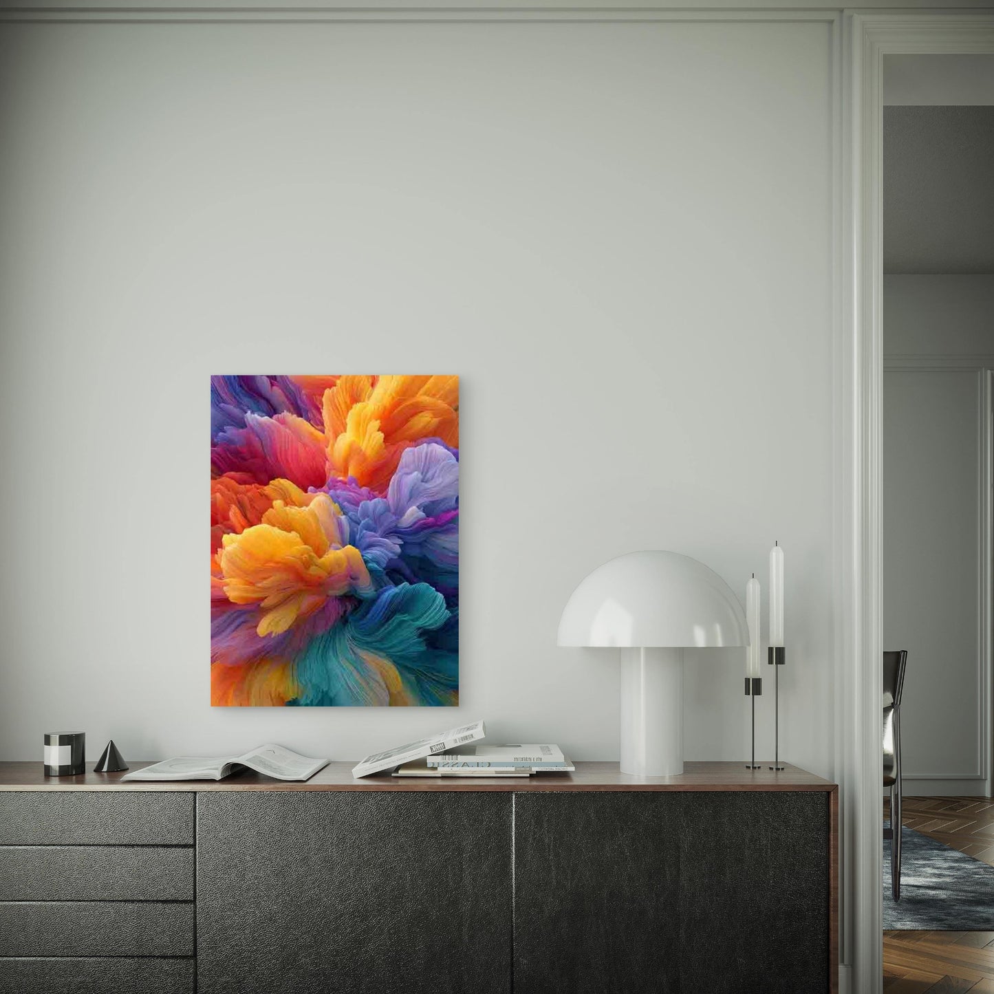 Abstract Manga Japanese Anime Painting 60x90cm Metal Print Ready to Hang