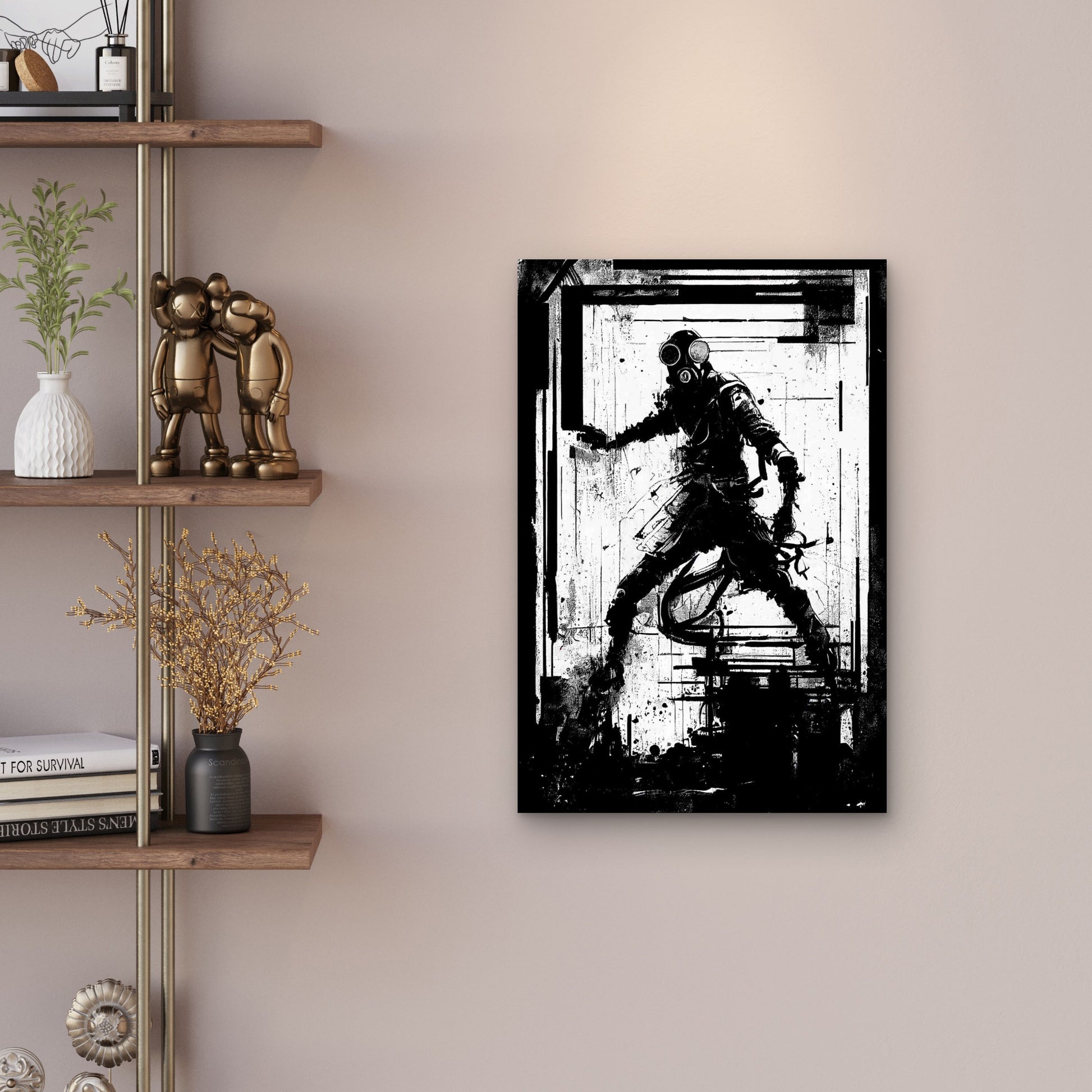 The Post-Apocalyptic Stalker Survivor Metal Print Ready to Hang - Bella Home Decor