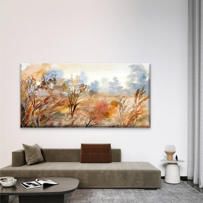 Abstract Autumn Landscape Wall Art Canvas Office Home Room Framed 120x60cm