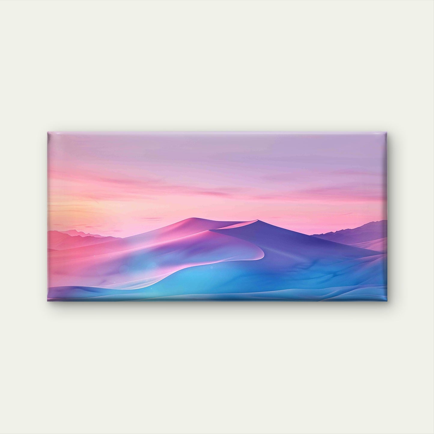 Portrait Gradient Wall Art Canvas Office Home Room Framed 120x60cm - Bella Home Decor
