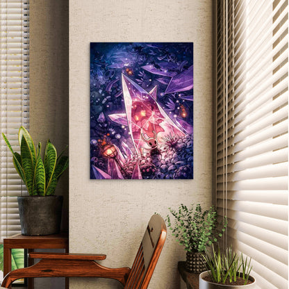 Hollow Knight Crystal Guardian 40x60cm Metal Print Ready to Hang - Bella Home Decor