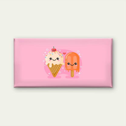 Playful Cherry Ice Cream Wall Art Canvas Office Home Room Framed 120x60cm