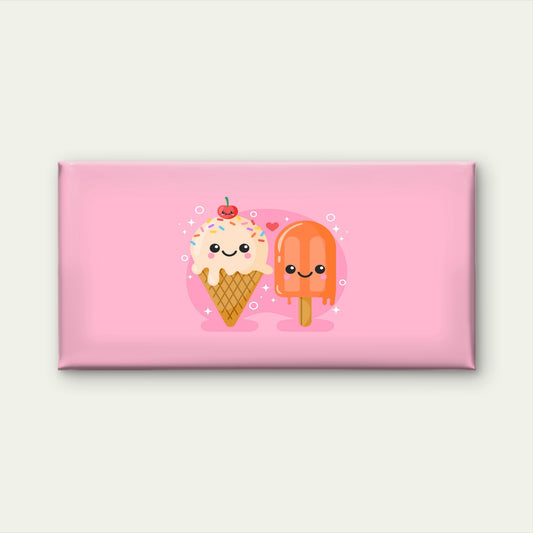 Playful Cherry Ice Cream Wall Art Canvas Office Home Room Framed 120x60cm