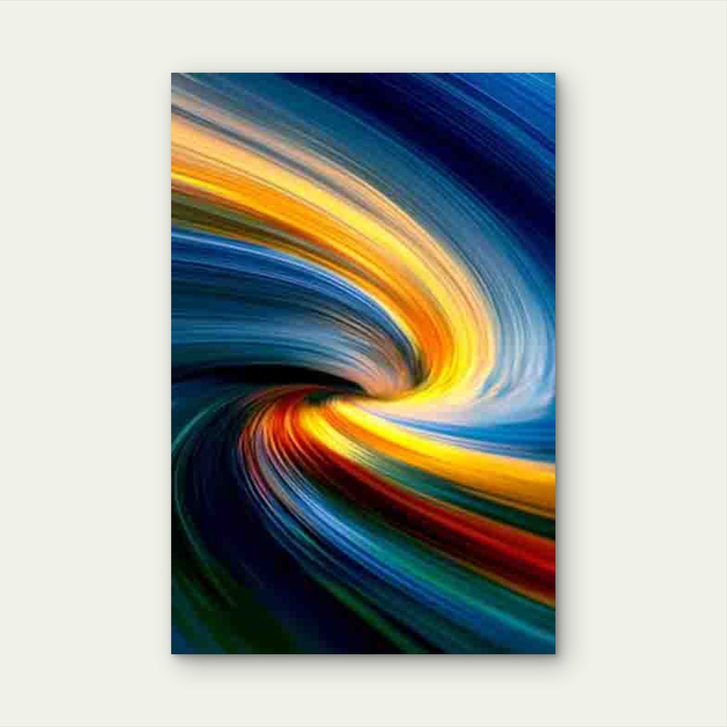 Vibrant Colors And Motion Blur Metal Print Ready to Hang - Bella Home Decor