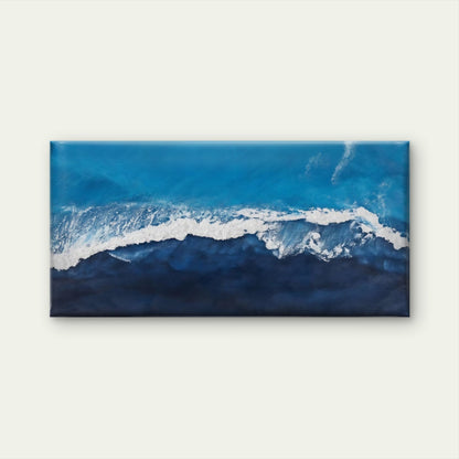 Ocean Waves And Sea Surf Wall Art Canvas Office Home Room Framed 120x60cm