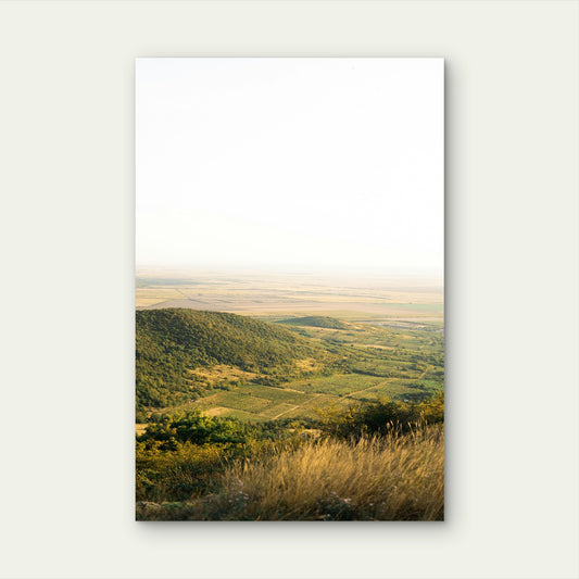 Tuscany Italy Countryside Green Hills 40x60cm Metal Print Ready to Hang